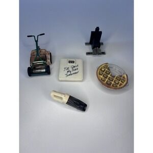Lot Acme Magnet Vintage Pecan Pie, Mower,‎ Scale, Mini Vac, Stair Stepper 90s